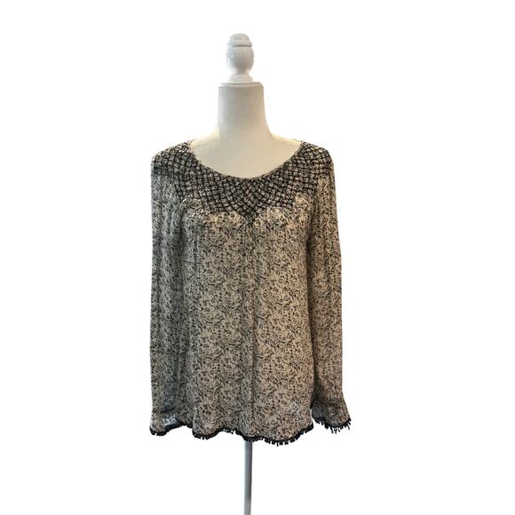 LOVE SAM Long Sleeve Peasant Blouse in Size Small - Picture 1 of 5